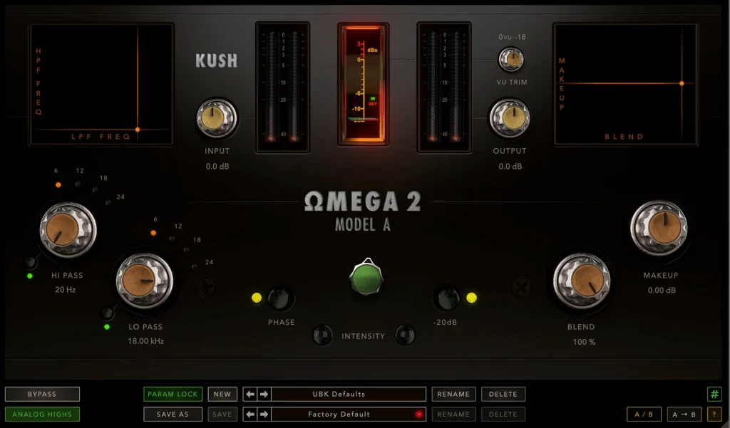 Kush Audio Omega 2 Model A - GUI
