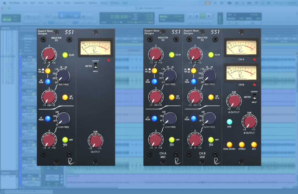 Rupert Neve Designs Portico II 551 Inductor EQ / GUI