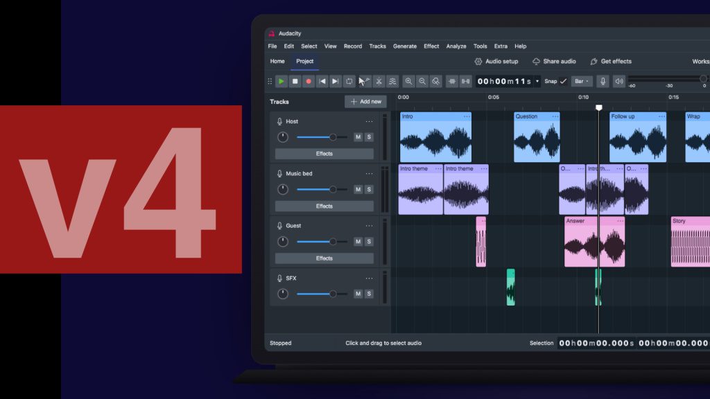 Audacity 4 - Vignette