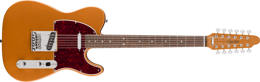Fender Paranormal Troy Van Leeuwen Telecaster XII / Copper Age - vue de face