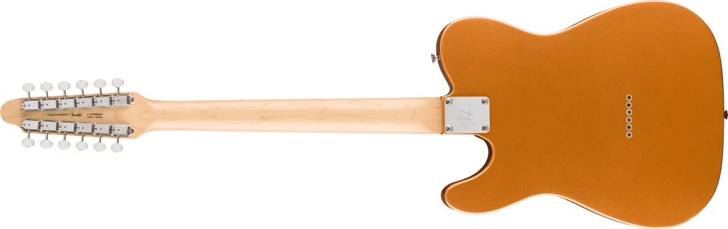 Fender Paranormal Troy Van Leeuwen Telecaster XII / Copper Age - vue arrière