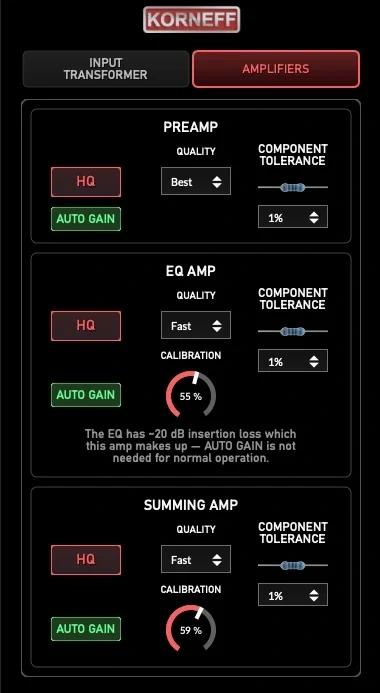 Korneff Audio Sound Techniques Alpha Range Channel / Fenêtre d'édition avancée / Bus de sortie