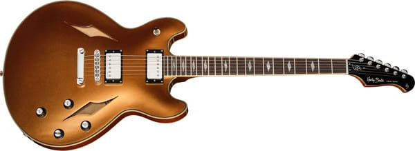 Harley Benton HB-35TL / Golden Mist - vue de face