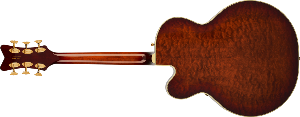 Gretsch G6136TGQM-59 Limited Edition Quilt Classic Falcon / Forge Glow - vue arrière