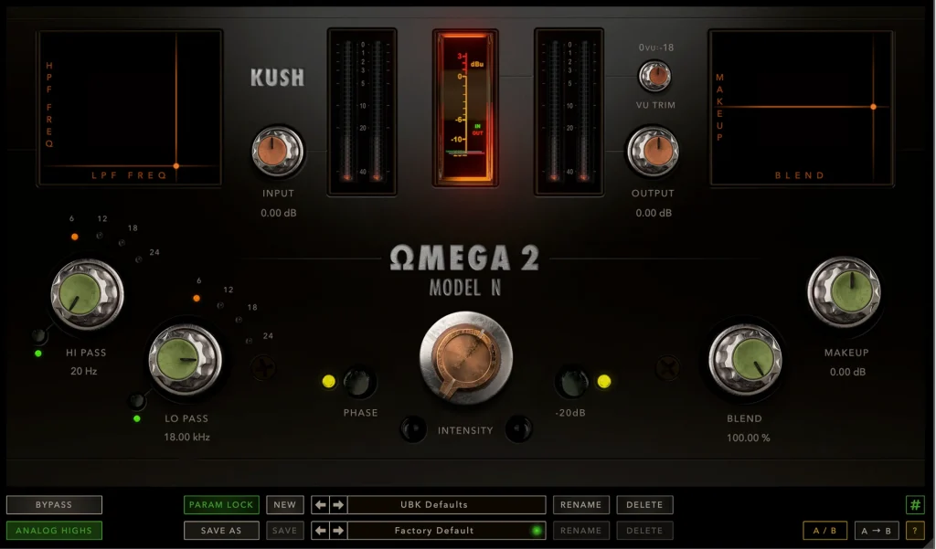 Kush Audio Omega 2 Model N / GUI