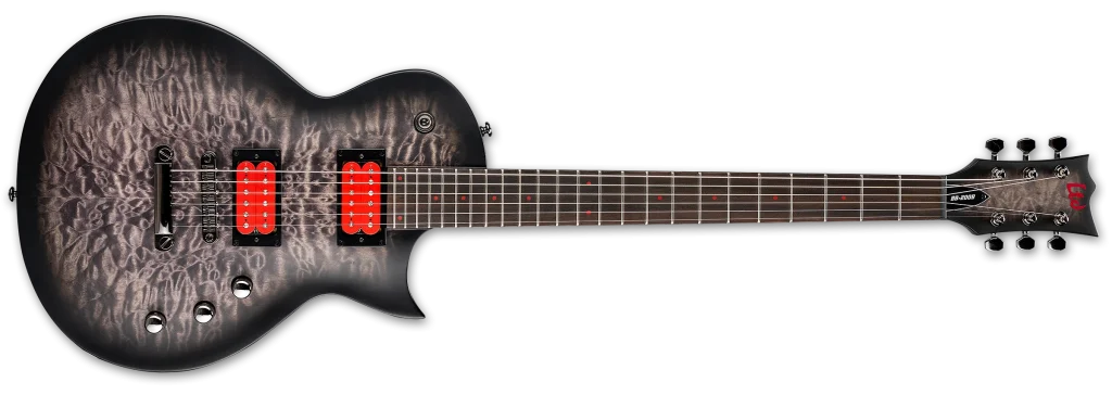 ESP BB-200 Baritone / Black Sunburst Satin / Vue de face