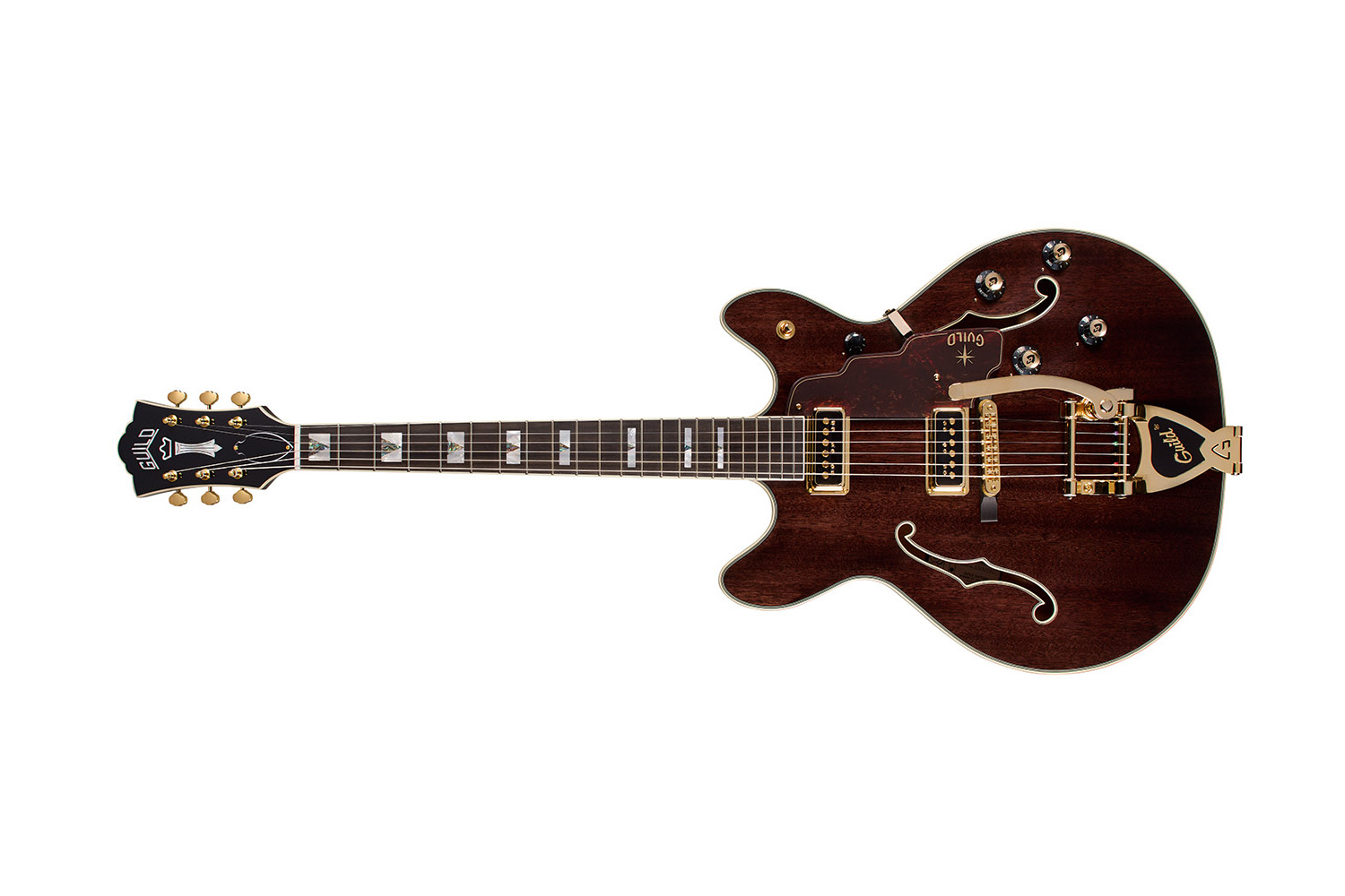 Guild Starfire Custom DC GVT / Nobel Stain - vue de face