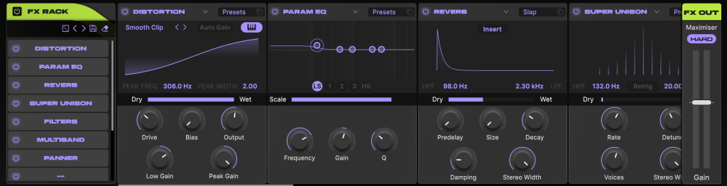 Pure SUB - FX Rack