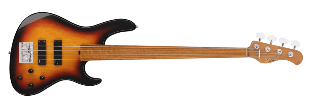 Sadowsky MetroExpress Modern Fretless Bass / Tobacco Sunburst - face avant