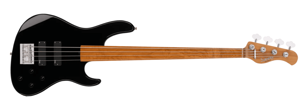 Sadowsky MetroExpress Modern Fretless Bass / Solid Black - face avant