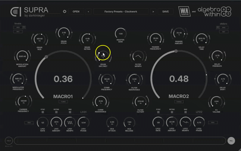 W.A. Production Supra / GUI