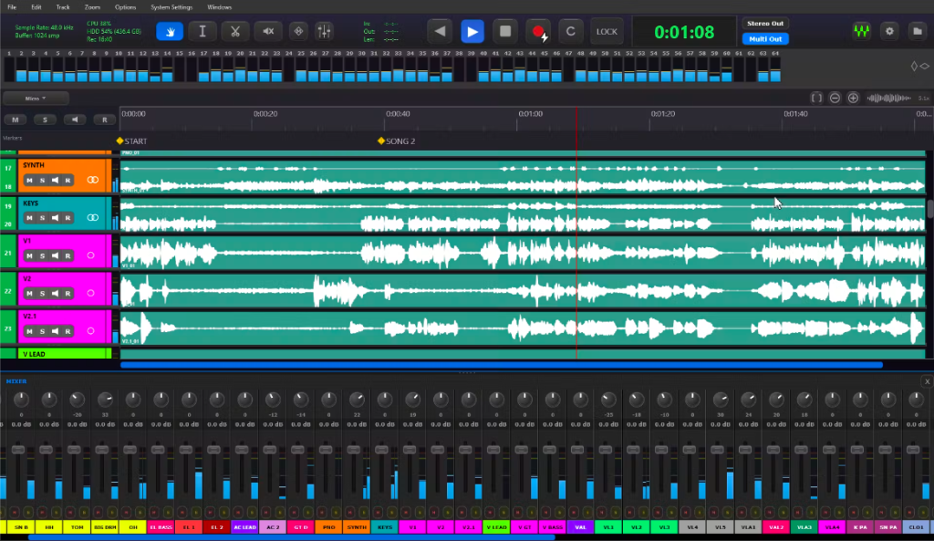 Waves Tracks Live 2.0 / GUI