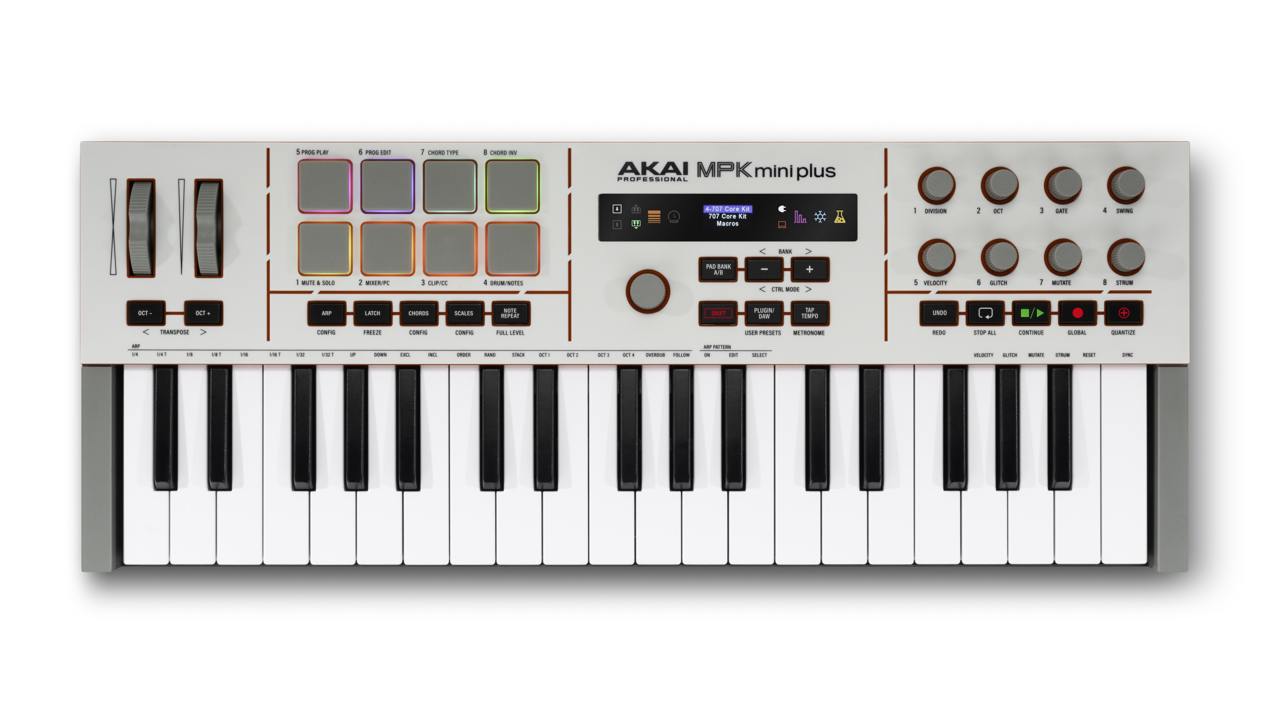Akai MPK Mini Plus II / Face supérieure
