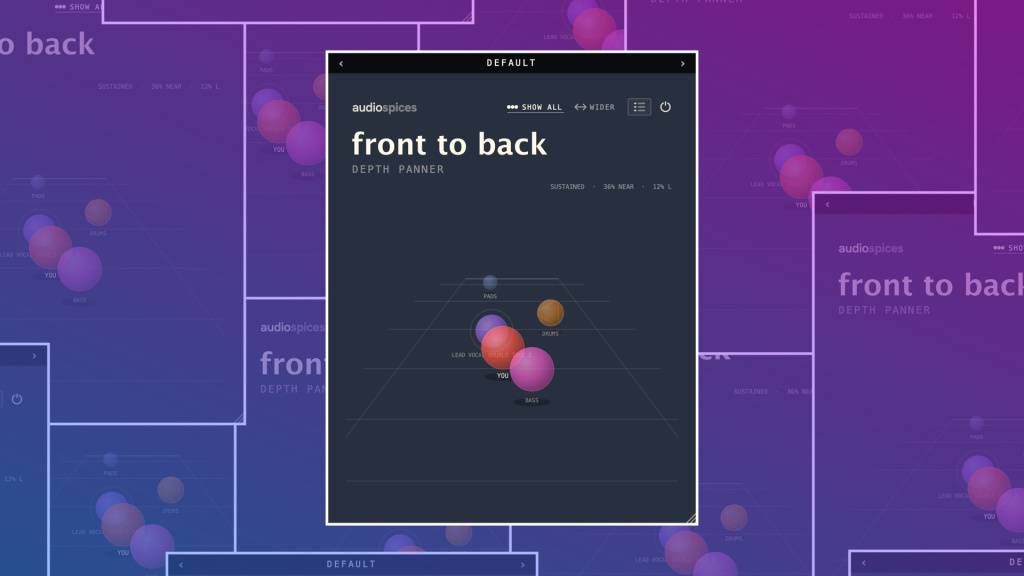 Audio Spices Front to Back Depth Panner / Vignette