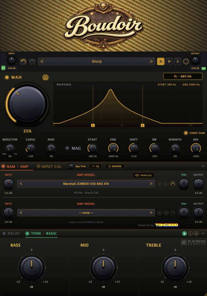 Platinum Samples Boudoir / GUI