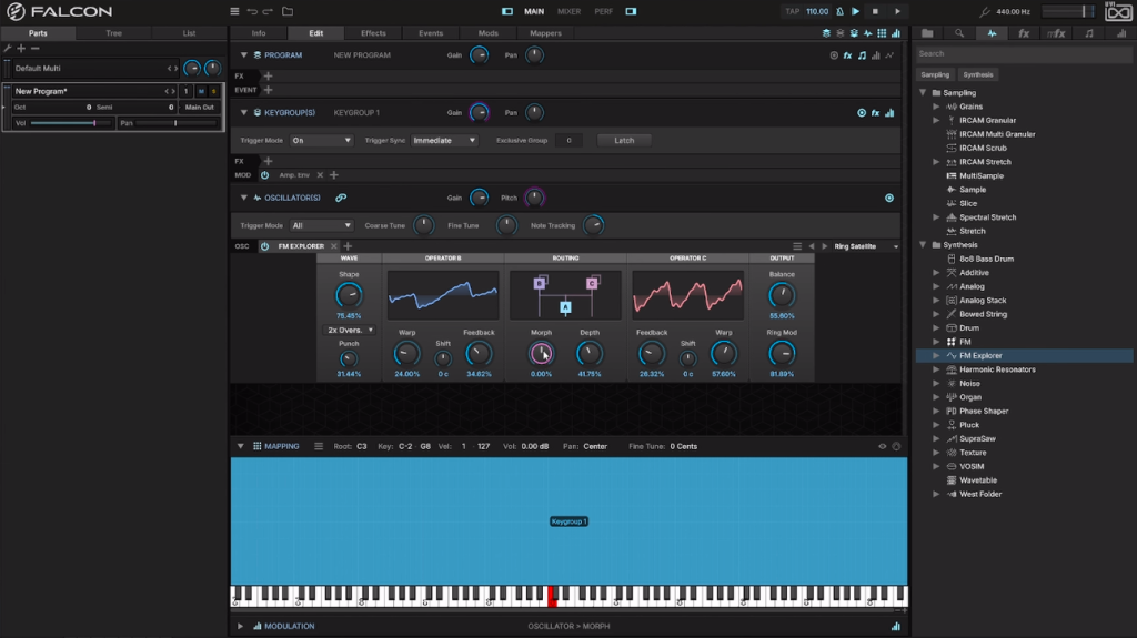 UVI Falcon 2027 / FM Explorer - GUI