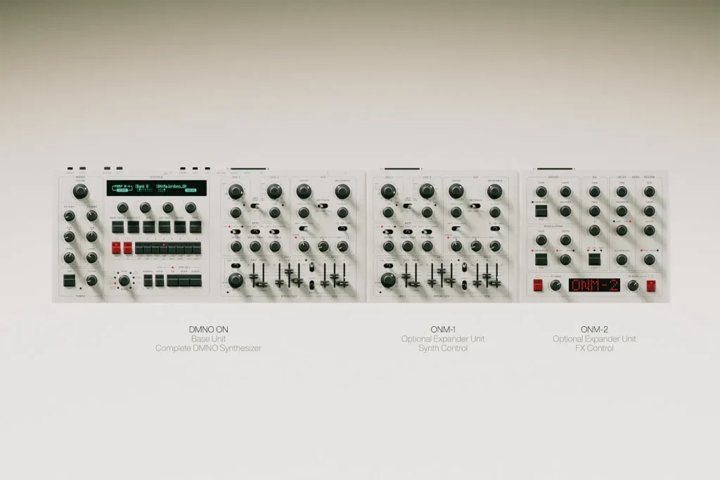 UDO Audio DMNO ON + ONM-1 Synth Control + ONM-2 Effects Control / Vue de face
