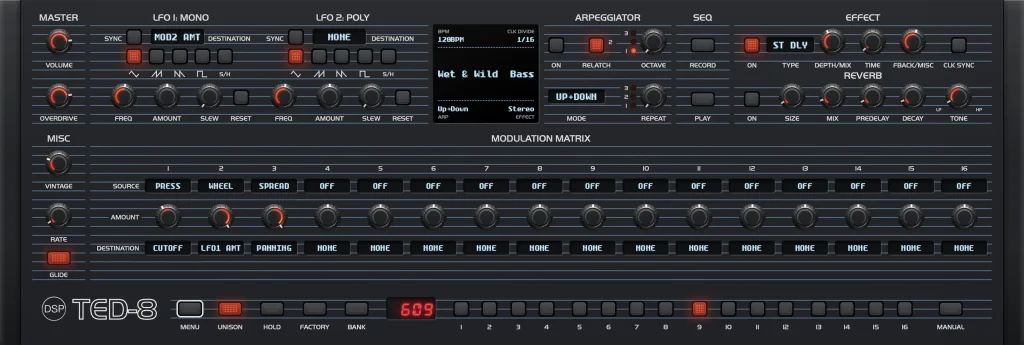Disco DSP TED-8 / GUI