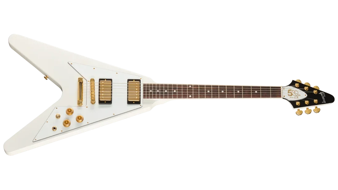 Gibson Tom Petty Flying V 50th Anniversary / Pearl White - Vue de face