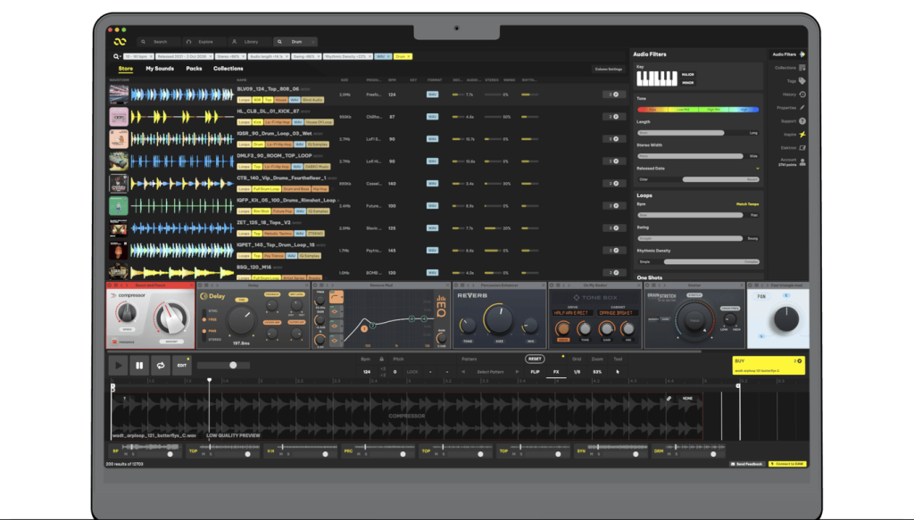 Loopmasters Loopcloud 8 / GUI
