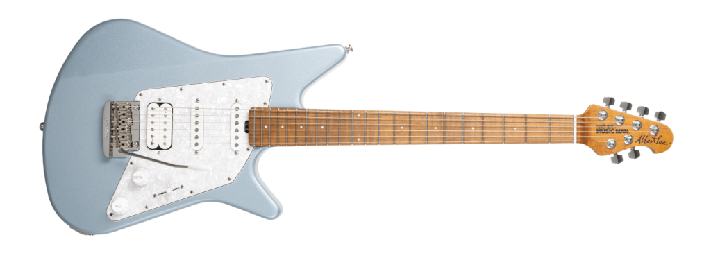 Music Man Albert Lee HSS / Firemist Silver - face avant