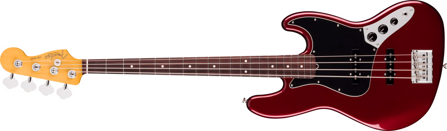Fender Jazz Bass American Professional / Oxblood - vue de face