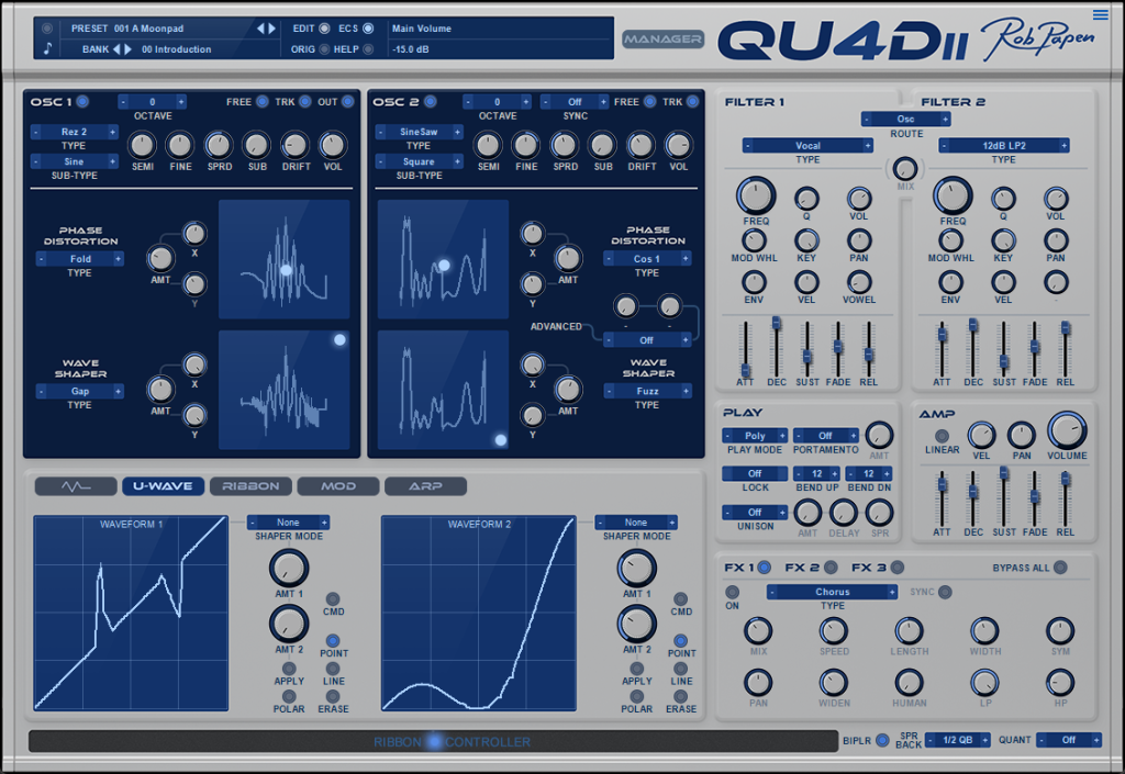 Rob Papen Quad-2 / GUI 1