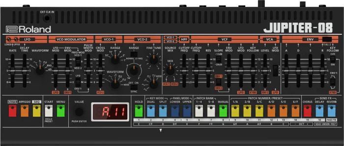 Roland Jupiter-08 / vue de face