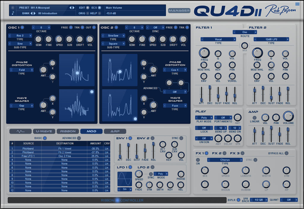 Rob Papen Quad-2 / GUI 2
