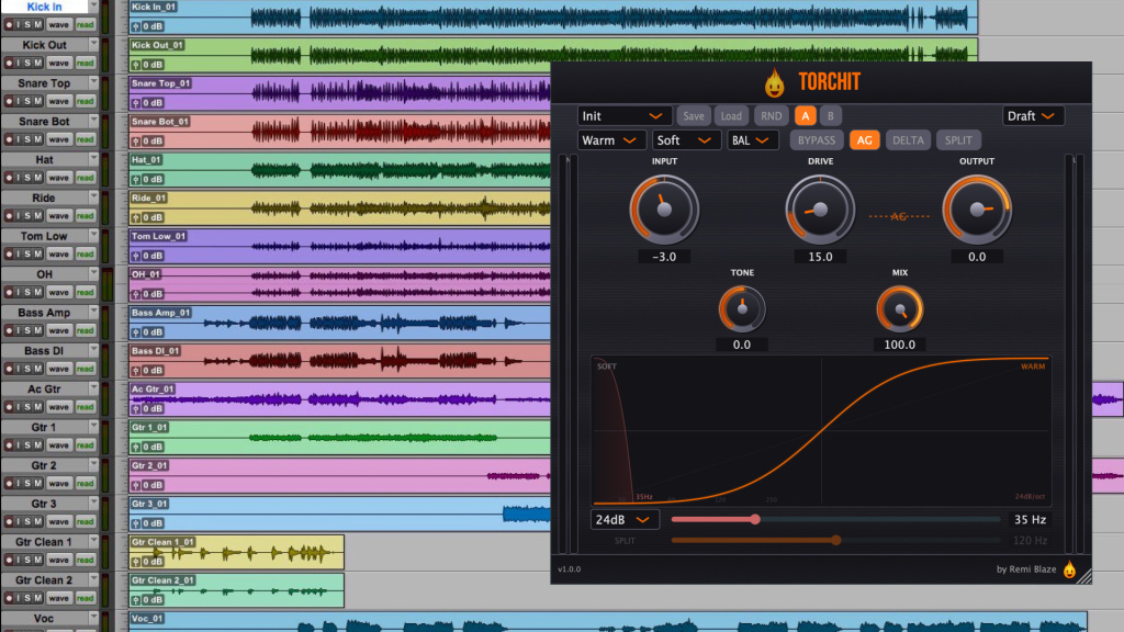 Test des plug-ins Remi Blaze Torchit et Torchit Raw / Torchit + Pro Tools
