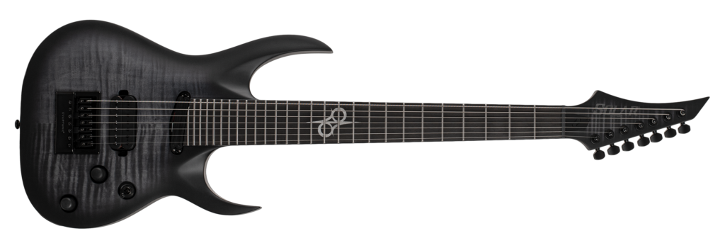 Solar Guitars ACS1.7FBB+ / Trans Black - vue de face
