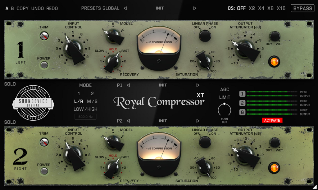 Soundevice Digital Royal Compressor XT / GUI