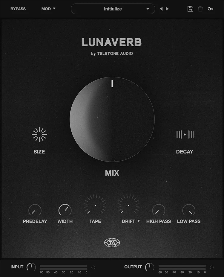 Teletone Audio Lunaverb / GUI