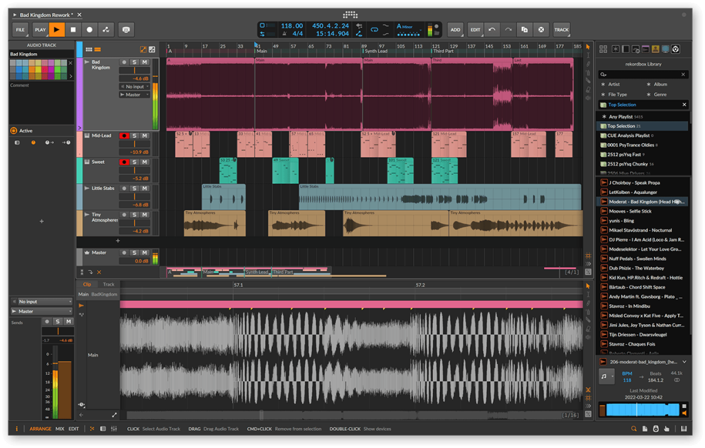 Bitwig x Rekordbox / GUI
