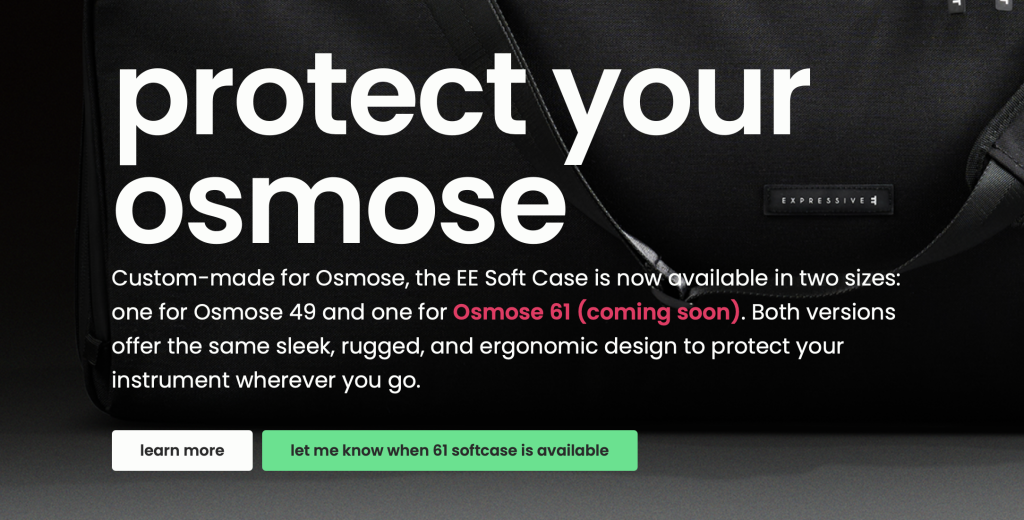 osmose softcase 61 précommande