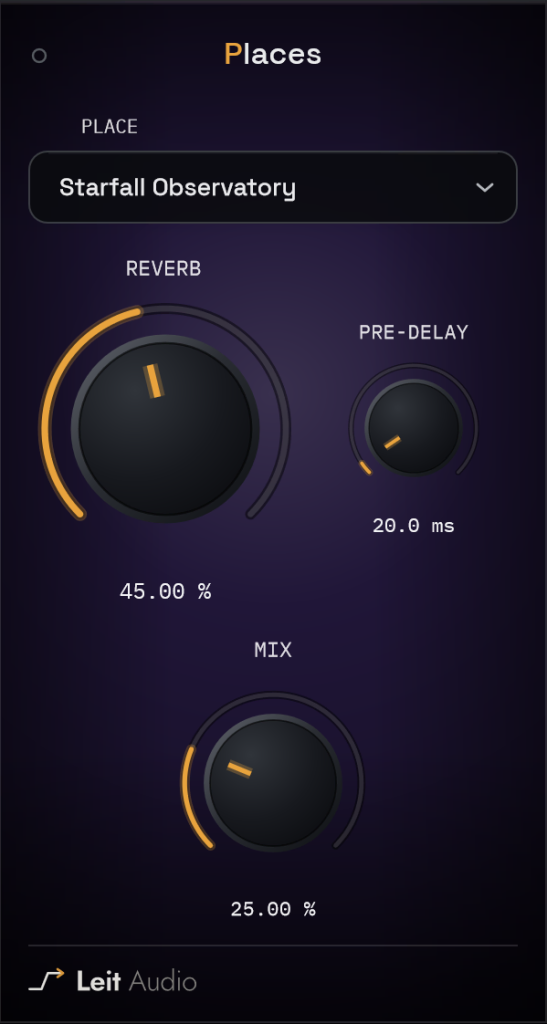 Leit Audio Places / GUI